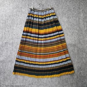 Whimsical Modern Hippie WEAVER A-line Pleated Preppy Festival Midi Skirt